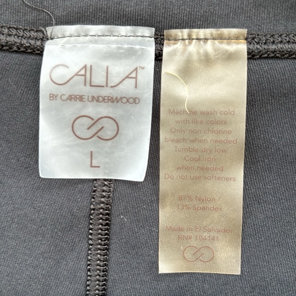 Calia by Carrie Underwood black yoga fitness athletic shorts, Size L - Picture 5 of 7